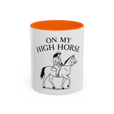 On My High Horse Coffee Mug in Orange Color | Pretty & Petty | Pretty and Petty