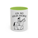 On My High Horse Coffee Mug in Green Color | Pretty & Petty | Pretty and Petty