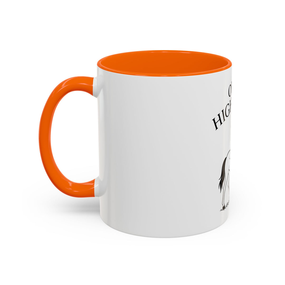 On My High Horse Coffee Mug in Orange Color | Pretty & Petty | Pretty and Petty