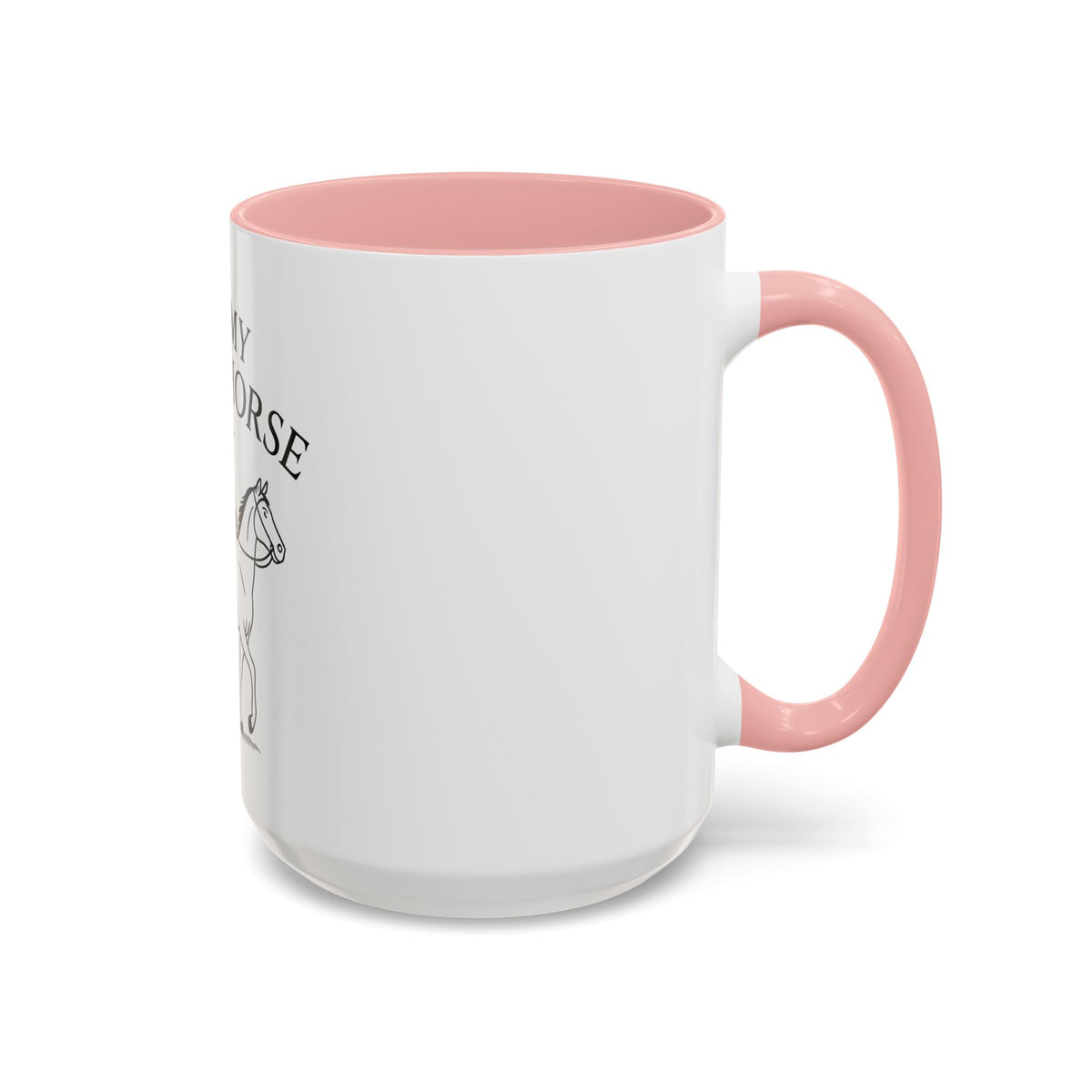 On My High Horse Coffee Mug in Pink Color | Pretty & Petty | Pretty and Petty