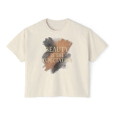 Beauty Is the Expectation Boxy Tee in Ivory Color | Pretty & Petty | Pretty and Petty