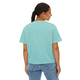 A woman wearing the Beauty Is the Expectation Boxy Tee in Mint Color | Pretty & Petty | Pretty and Petty