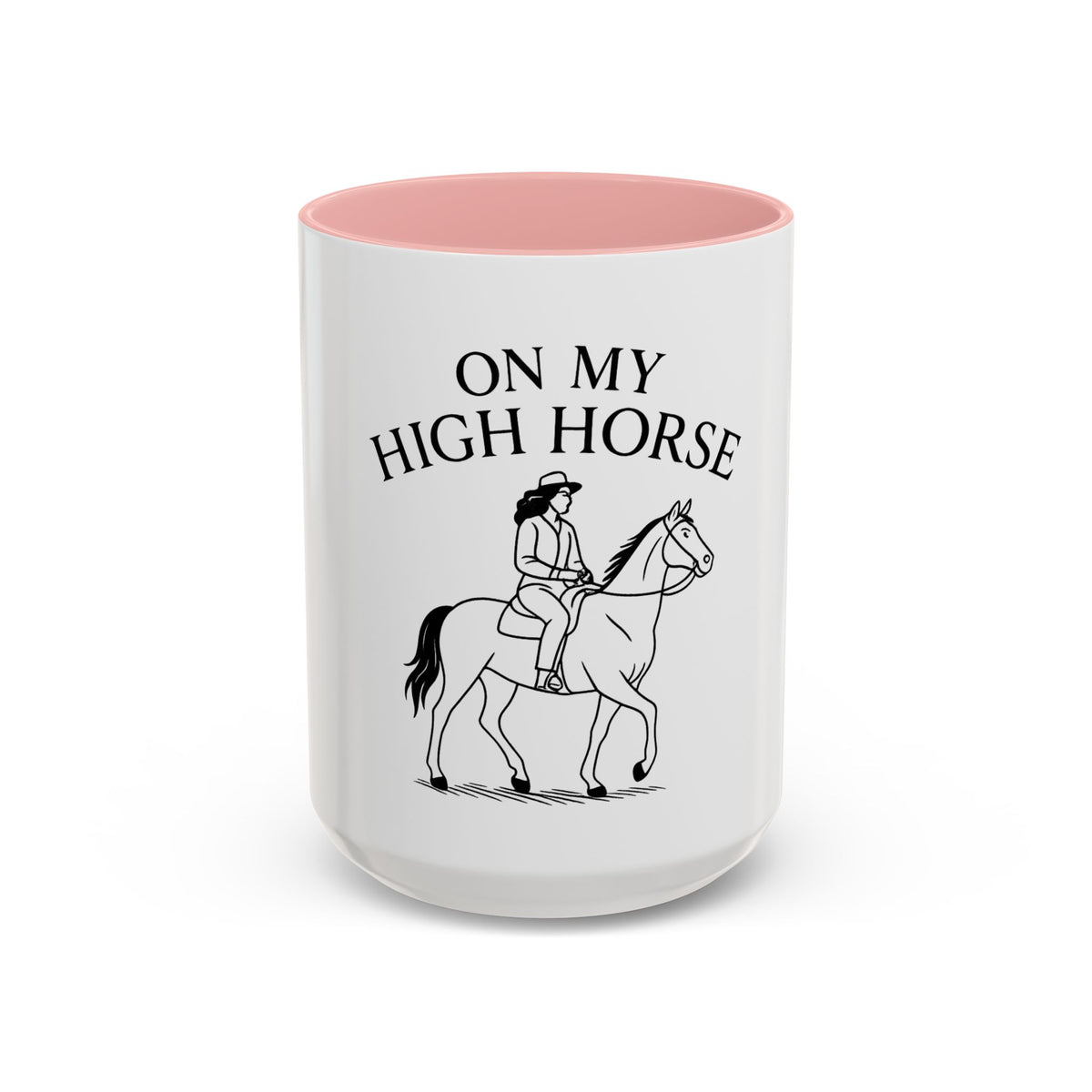 On My High Horse Coffee Mug in Pink Color | Pretty & Petty | Pretty and Petty