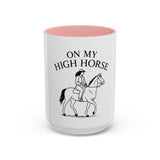 On My High Horse Coffee Mug in Pink Color | Pretty & Petty | Pretty and Petty
