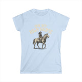 On My High Horse Softstyle Tee in Light Blue Color | Pretty & Petty | Pretty and Petty