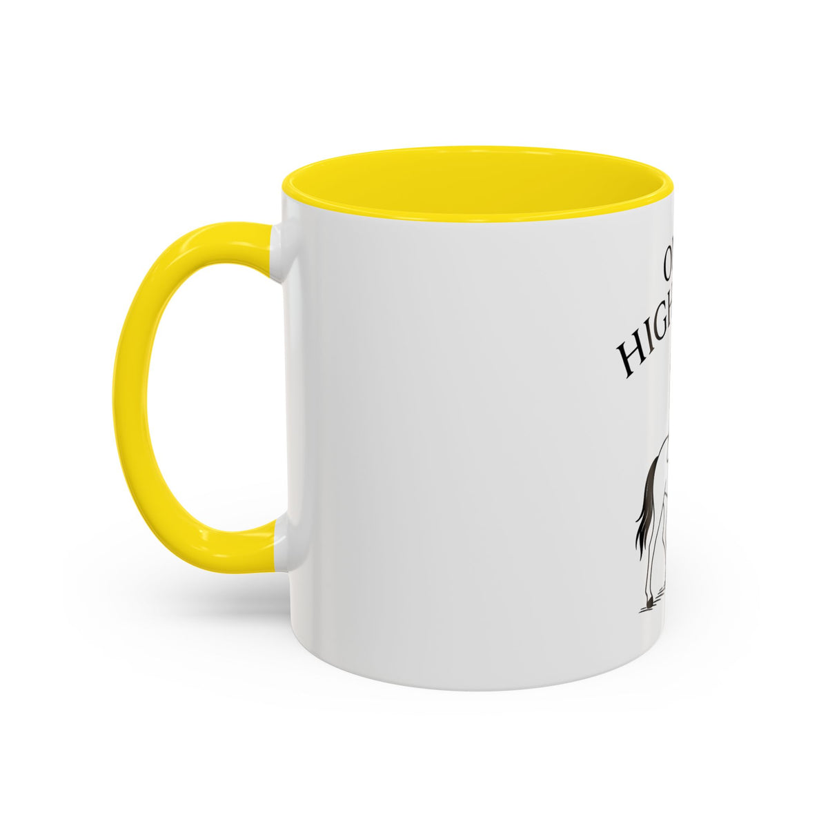 On My High Horse Coffee Mug in Yellow Color | Pretty & Petty | Pretty and Petty