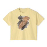 Beauty Is the Expectation Boxy Tee in Butter Color | Pretty & Petty | Pretty and Petty