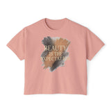 Beauty Is the Expectation Boxy Tee in Peach Color | Pretty & Petty | Pretty and Petty