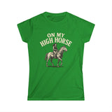 On My High Horse Softstyle Tee in Irish Green Color | Pretty & Petty | Pretty and Petty