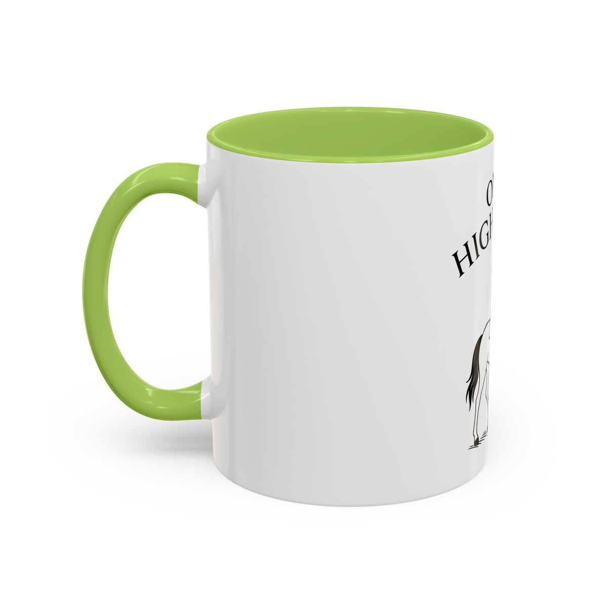 On My High Horse Coffee Mug in Green Color | Pretty & Petty | Pretty and Petty