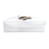 Beauty Is The Expectation Weekender Bag in White Color | Pretty & Petty | Pretty and Petty