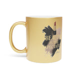 Beauty Is The Expectation Metallic Mug in Gold Color | Pretty & Petty| Pretty and Petty